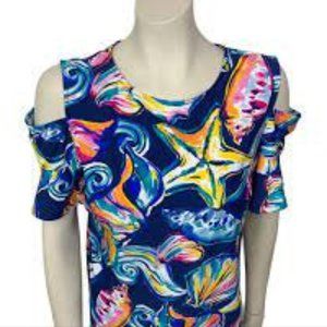 Aryeh - Sea shells by shore - Cold Shoulder Dress